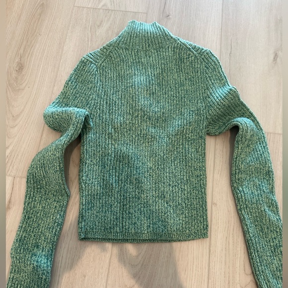 Aerie Green Ribbed Sweater - Picture 4 of 4